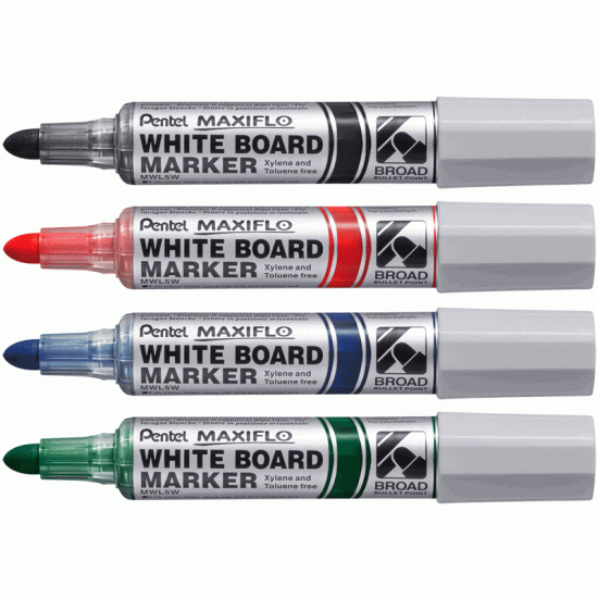 Tāfeles marķieris Pentel Maxiflo MWL5W 8.0mm, konisks, zils