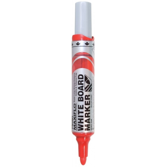 Tāfeles marķieris Pentel Maxiflo MWL5M 6.0mm, konisks, sarkans