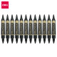 Permanentais marķieris Deli S555,1.5mm, 2-6mm, divpusējs, melns