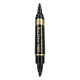 Permanentais marķieris Deli S555,1.5mm, 2-6mm, divpusējs, melns
