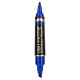 Permanentais marķieris Deli S555,1.5mm, 2-6mm, divpusējs, zils