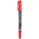Permanentais marķieris Deli U104, 0.5-1mm, divpusējs, sarkans