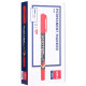 Permanentais marķieris Deli U104, 0.5-1mm, divpusējs, sarkans