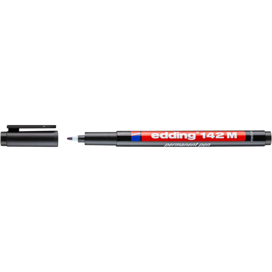 Permanentais marķieris Edding 142M 1.0mm, konisks, melns