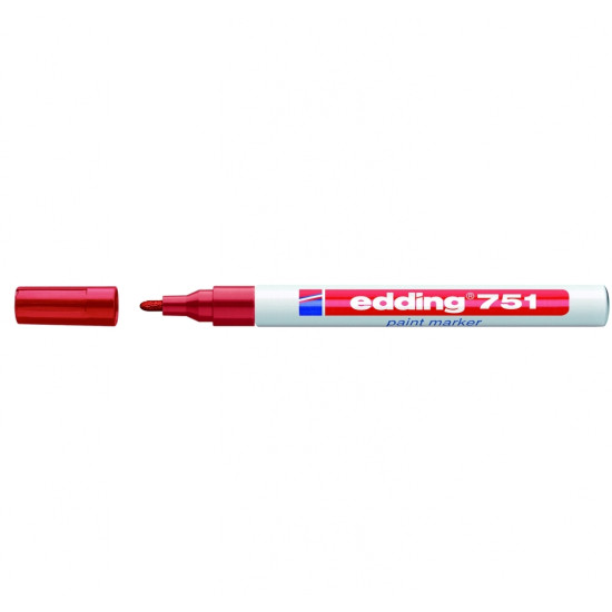 Permanentais marķieris Edding Paint 751 1-2.0mm, konisks, sarkans