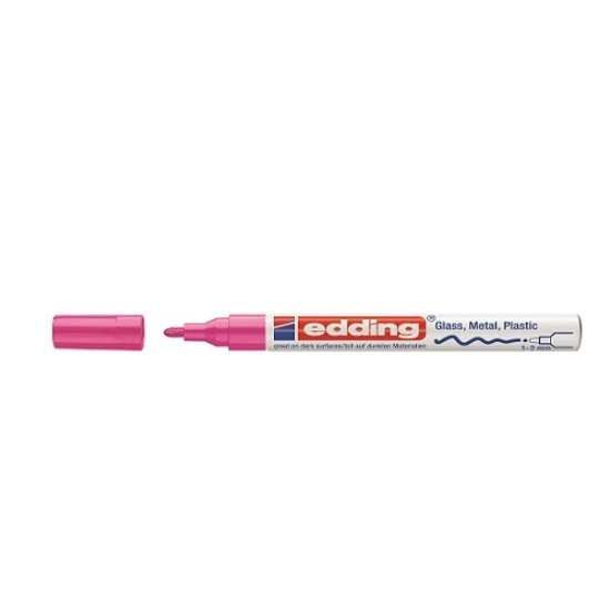 *Permanentais marķieris Edding Paint 751 1-2mm, konisks, rozā