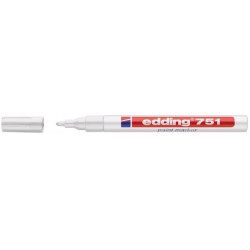Permanentais marķieris Edding Paint 751 1-2.0mm, konisks, balts