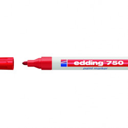 Permanentais marķieris Edding Paint 750 2-4.0mm, konisks, sarkans