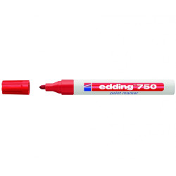 Permanentais marķieris Edding Paint 750 2-4.0mm, konisks, sarkans