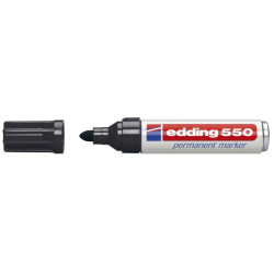 Permanentais marķieris Edding 550 3-4.0mm, konisks, melns