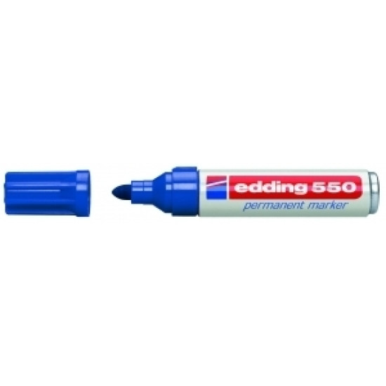 **Permanentais marķieris Edding 550, 3-4mm, konisks, zils