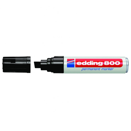 Permanentais marķieris Edding 800 4-12.0mm, nošķelts, melns