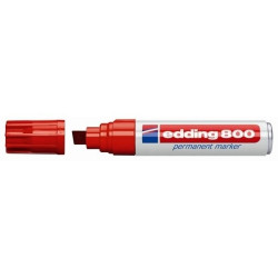 Permanentais marķieris Edding 800 4-12mm, nošķelts, sarkans