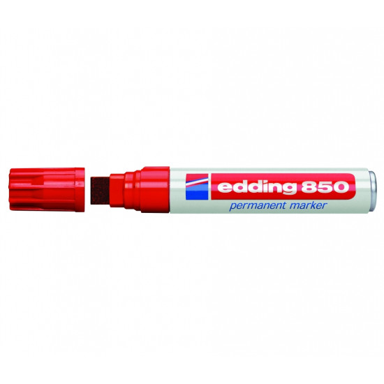 Permanentais marķieris Edding 850 5-16.0mm, nošķelts, sarkans