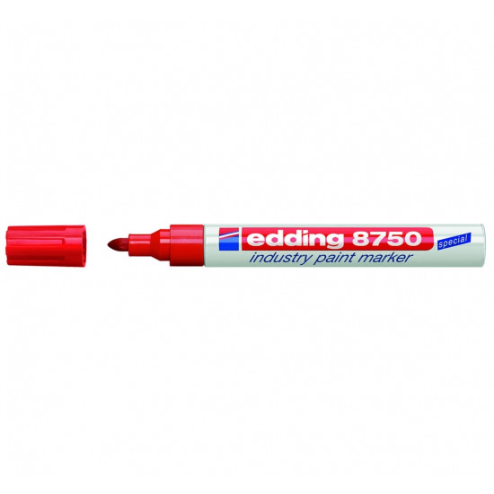 Permanentais marķieris Edding Paint 8750 2-4.0mm, konisks, sarkans