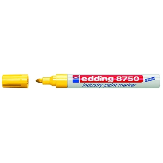 Permanentais marķieris Edding Paint 8750 2-4.0mm, konisks, dzeltens