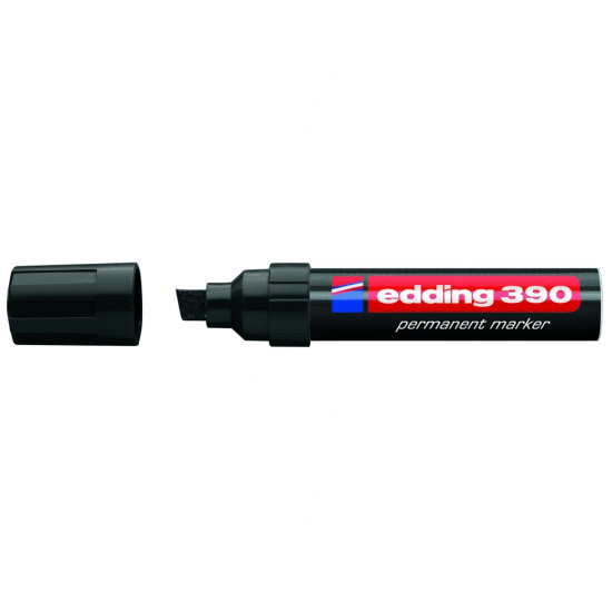 Permanentais marķieris Edding E390 4-12.0mm, nošķelts, melns