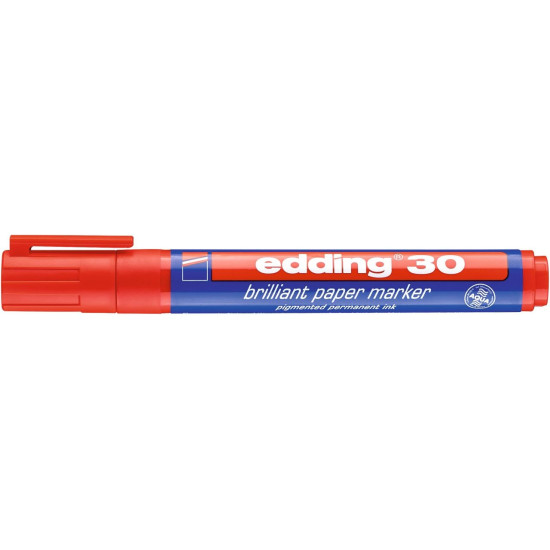 Papīra marķieris Edding 30, 1.5-3mm, konisks, sarkans