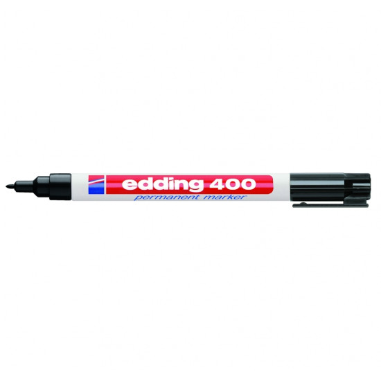 Permanentais marķieris Edding 400, 1mm, melns
