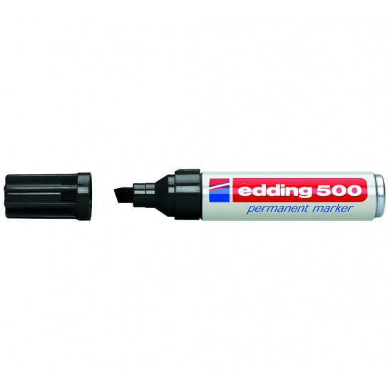 Permanentais marķieris Edding 500 2-7.0mm, nošķelts, melns