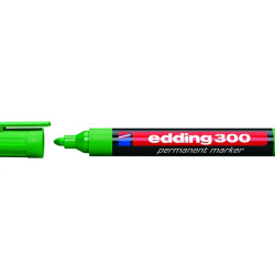 Permanentais marķieris Edding E300 1.5-3.0mm, konisks, zaļš