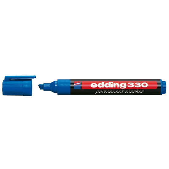 Перманентный маркер Edding 330, Blue, Удобный для левшей
