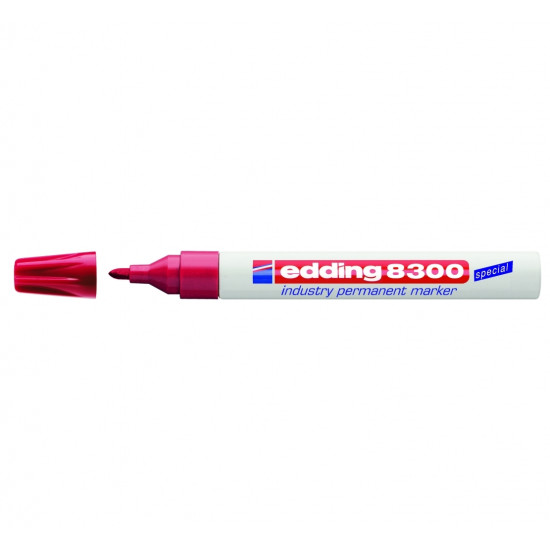 *Permanentais marķieris Edding 8300, 1.5-3mm, konisks, sarkans