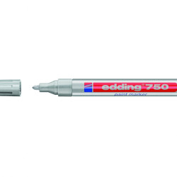 Permanentais marķieris Edding Paint 750 2-4.0mm, konisks, sudraba