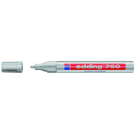 Permanentais marķieris Edding Paint 750 2-4.0mm, konisks, sudraba