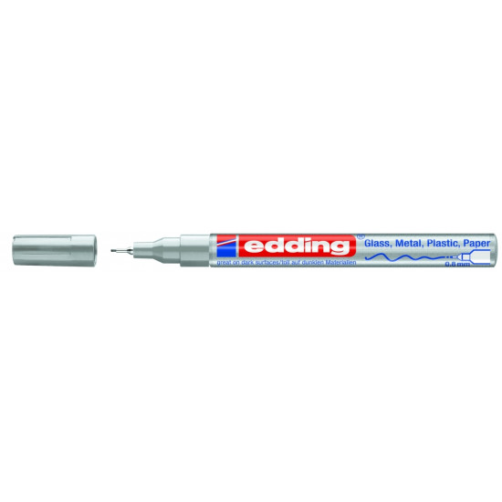 Permanentais marķieris Edding Paint 780 0.8mm, konisks, sudraba