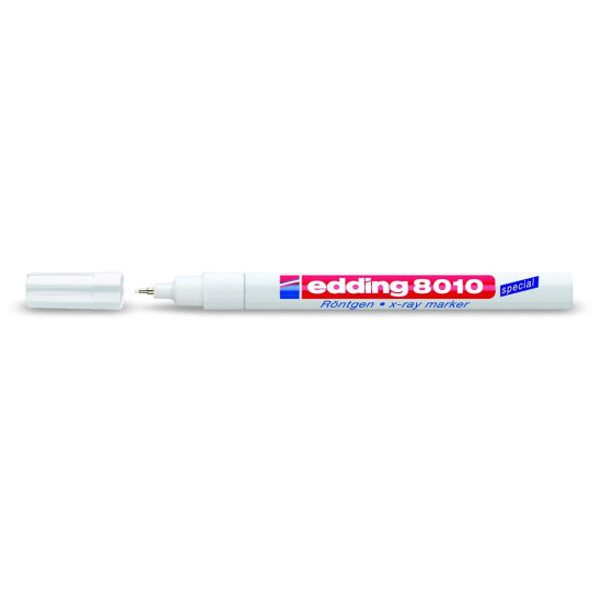 Permanentais marķieris Edding E8010 0.8mm, rentgenattēliem, balts