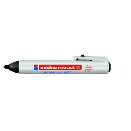 Permanentais marķieris Edding 11 1.5-3.0mm, automātisks, konisks, melns