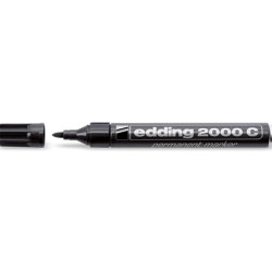Permanentais marķieris Edding 2000C 1.5-3.0mm, konisks, melns