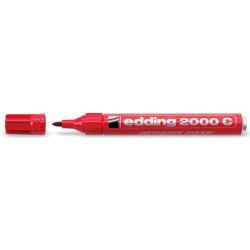 Permanentais marķieris Edding 2000C 1.5-3.0mm, konisks, sarkans