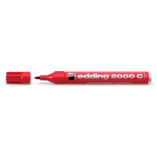 Permanentais marķieris Edding 2000C 1.5-3.0mm, konisks, sarkans