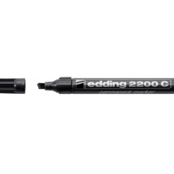 Permanentais marķieris Edding 2200C 1-5.0mm, nošķelts, melns