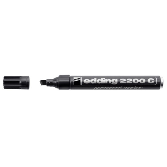 Permanentais marķieris Edding 2200C 1-5.0mm, nošķelts, melns