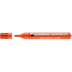 Permanentais marķieris Edding 2000C 1.5-3.0mm, konisks, oranžs