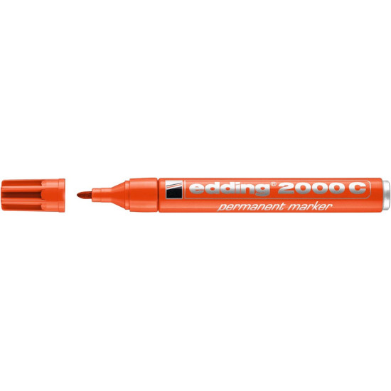 Permanentais marķieris Edding 2000C 1.5-3.0mm, konisks, oranžs