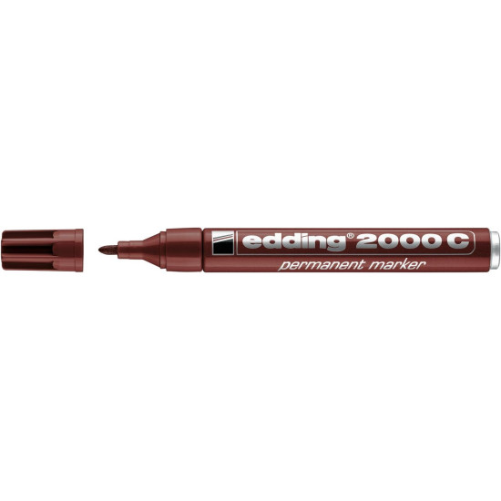 Перманентный Маркер Edding 2000C, Brown, Заправляемый