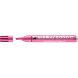 Permanentais marķieris Edding 2000C 1.5-3.0mm, konisks, rozā