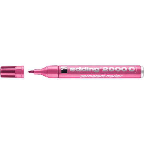 Permanentais marķieris Edding 2000C 1.5-3.0mm, konisks, rozā
