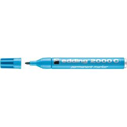Permanentais marķieris Edding 2000C 1.5-3.0mm, konisks, gaiši zils