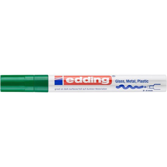 Permanentais marķieris Edding Paint 750 2-4.0mm, konisks, zaļš