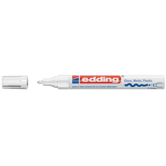 Permanentais marķieris Edding Paint 750 2-4.0mm, konisks, balts
