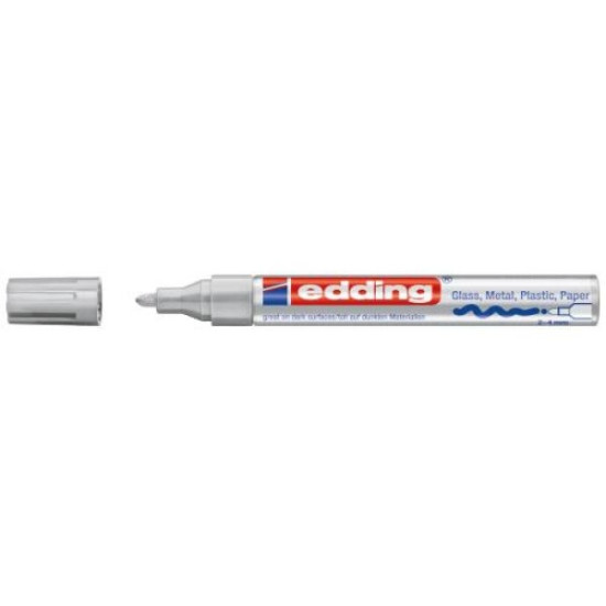 Permanentais marķieris Edding Paint 750 2-4.0mm, konisks, sudraba