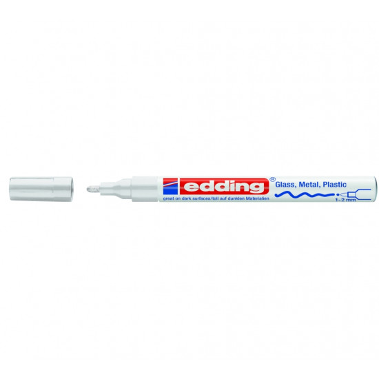 Permanentais marķieris Edding Paint 751 1-2.0mm, konisks, balts