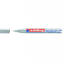 Permanentais marķieris Edding Paint 751, 1-2mm, konisks, glancēts, sudraba
