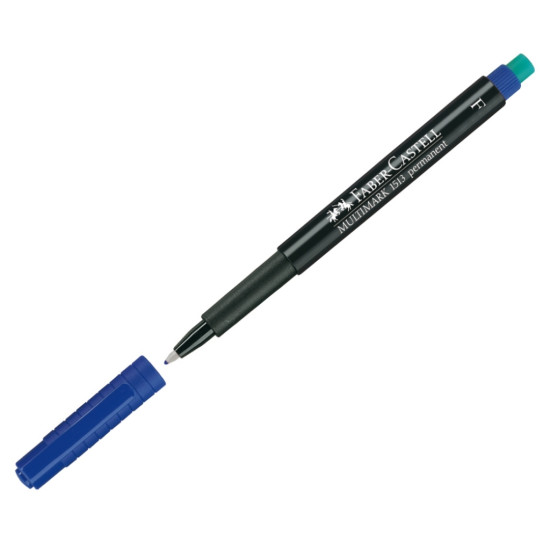 Permanentais marķieris Faber-Castell Multimark F 0.6mm, konisks, zils