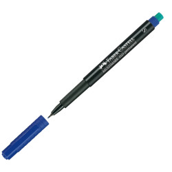 Permanentais marķieris Faber-Castell Multimark S 0.4mm, konisks, zils